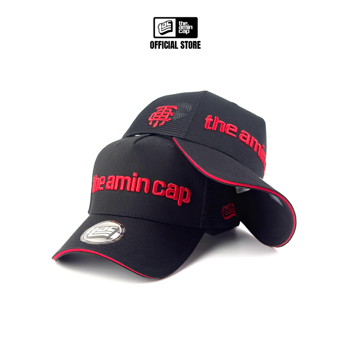 Trucker Black Red