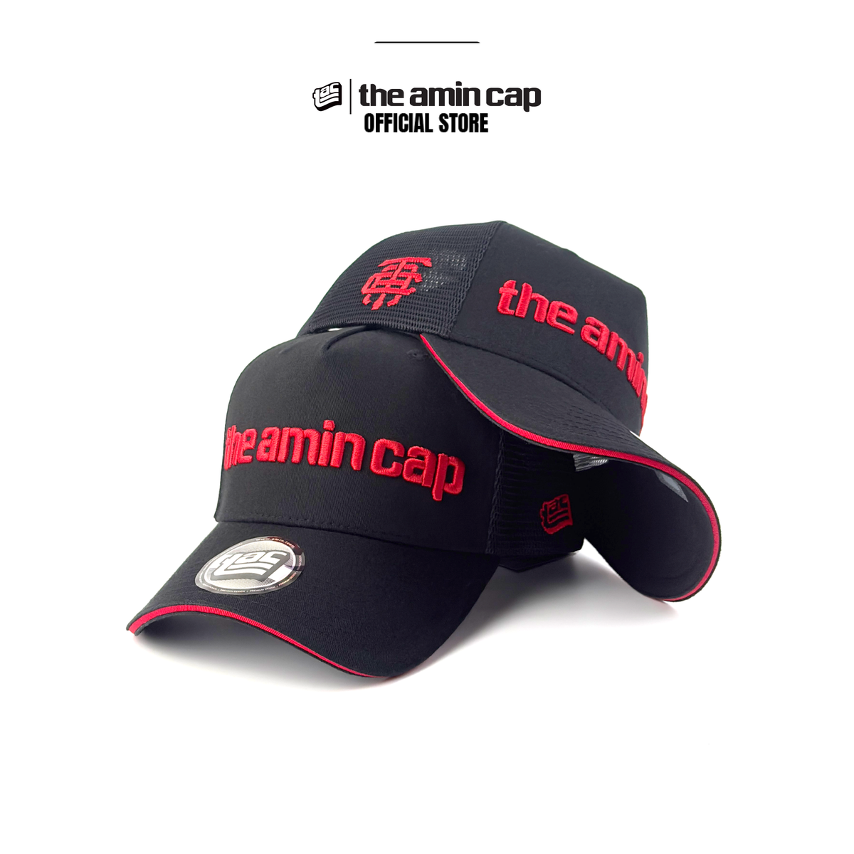 Trucker Black Red